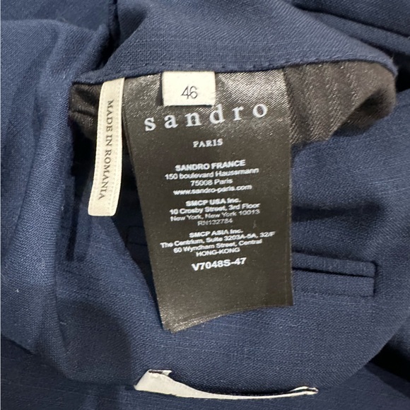 Sandro Blue Men's Blazer - Picture 6 of 9